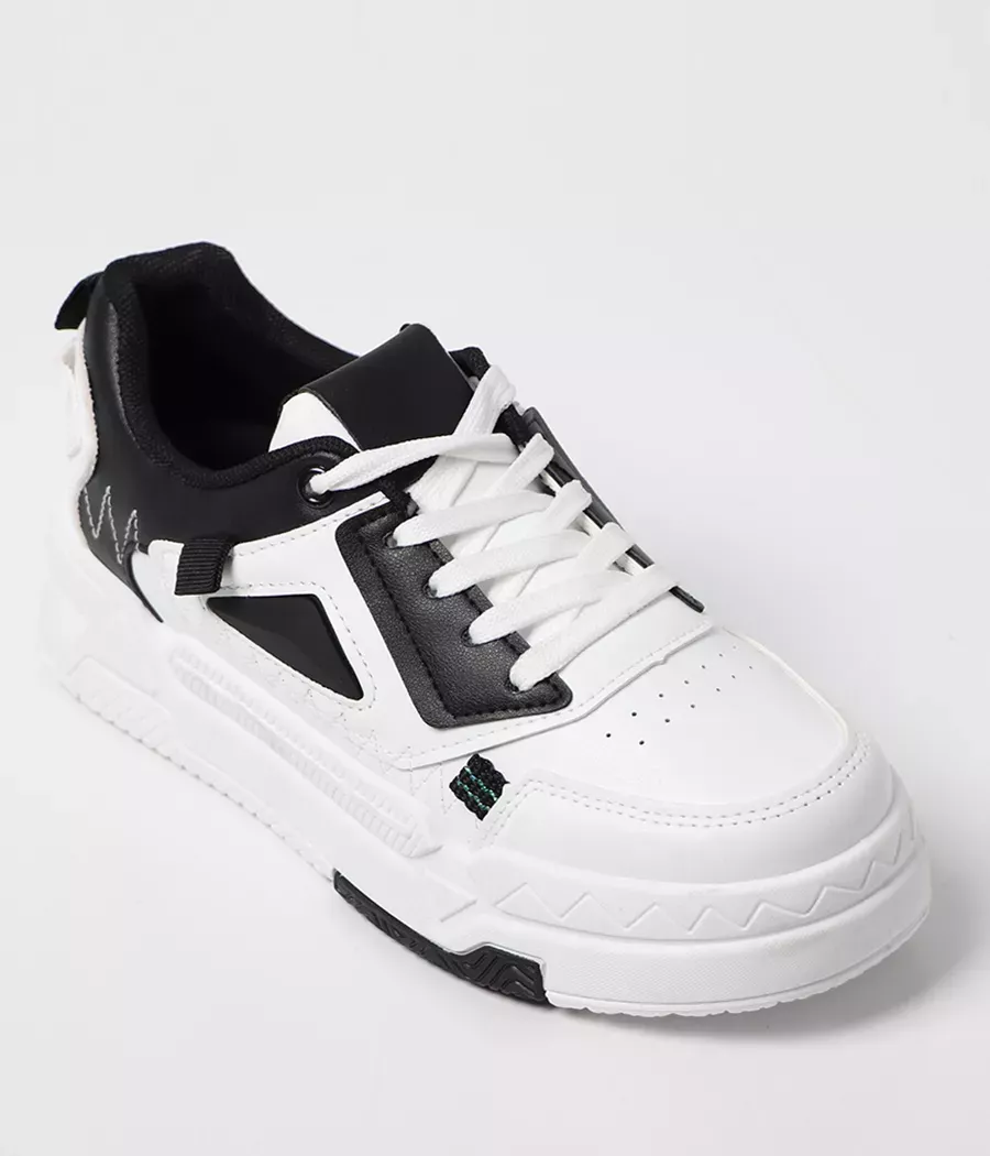 Chaussures de sport femme blanc/noir ref:100