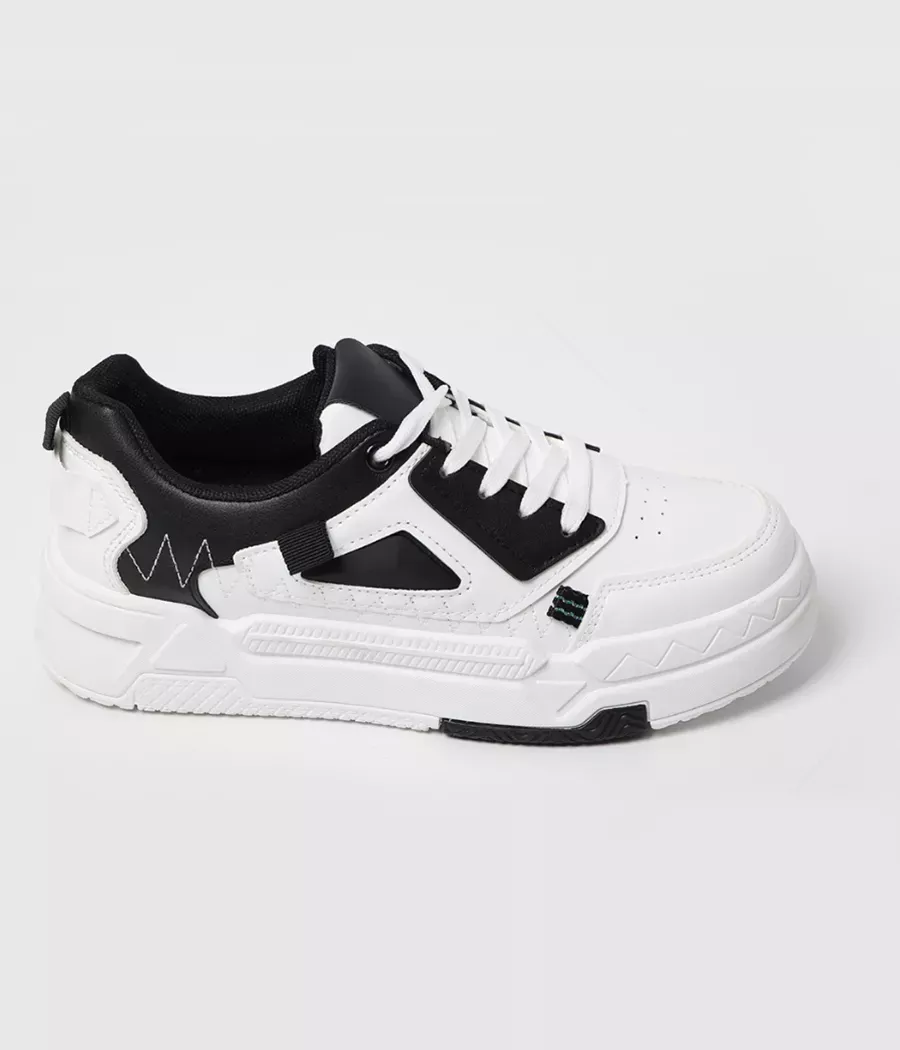 Chaussures de sport femme blanc/noir ref:100